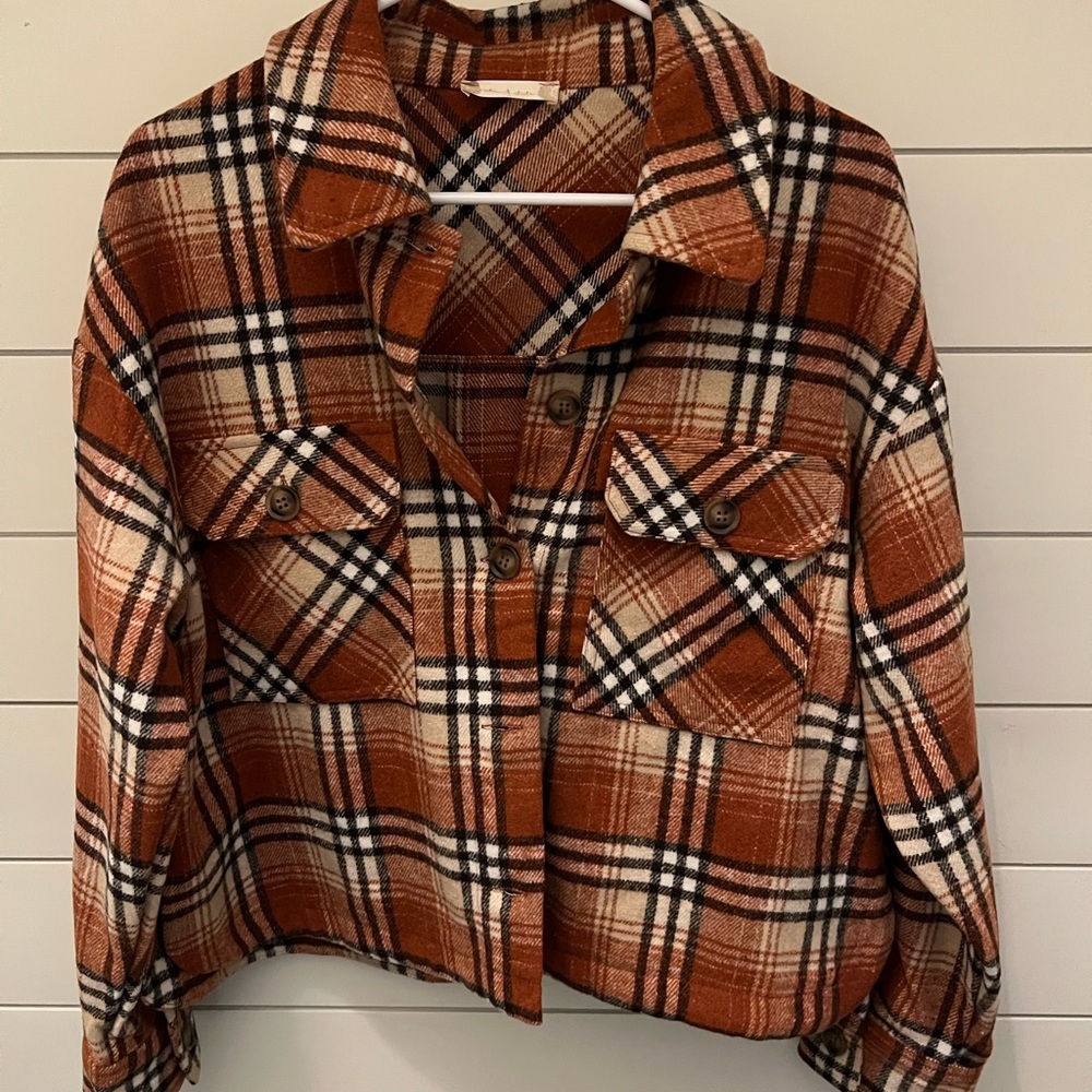 Altar’d State Crop button Flannel